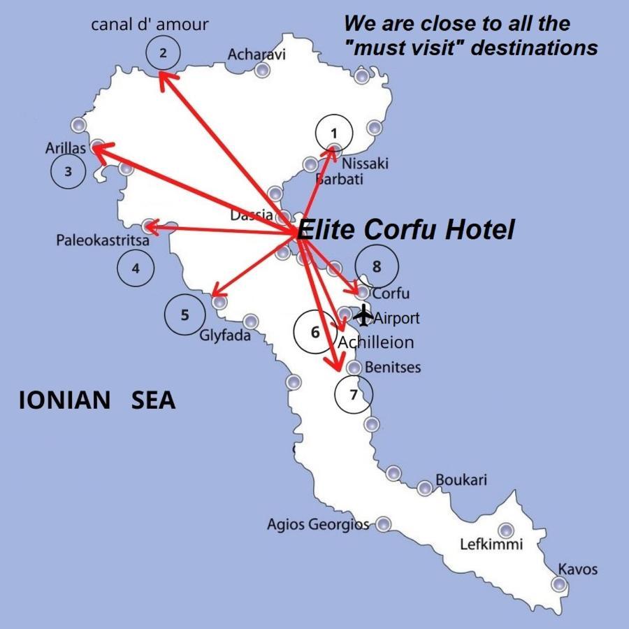 Elite Corfu Sea View Rooms Limni  ภายนอก รูปภาพ